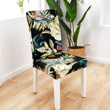 Load image into Gallery viewer, Printed Polyester Fabric Chair Cover Washable Chair Covers Seat Slipcovers Stretch Dining Seat Case For Home Stretch Removable Washable Dining Room Chair Protector Slipcovers/Home Decor Dining Room Seat Cover Multiple Styles
