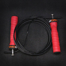 Load image into Gallery viewer, Pro Speed Jump Rope Sweatband Handles Adjustable With Ball Bearings Workout Weight Jump Rope Steel Fast Speed Clip Steel Cable Training Grip Handle With Metal Removable Double Skipping Fitness Training