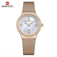Load image into Gallery viewer, Fashion Elegant Watches Luxury Analog Women Watch With Date Casual Quartz Wristwatch With Stainless Steel Mesh Band Perfect Gift