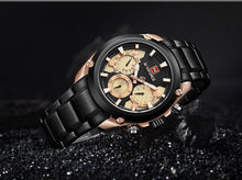 Load image into Gallery viewer, Men's Waterproof Stainless Steel Watch With Chronometers Business Style Wristwatch Unique Design Perfect Gift