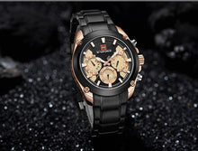 Load image into Gallery viewer, Men's Waterproof Stainless Steel Watch With Chronometers Business Style Wristwatch Unique Design Perfect Gift