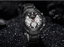 Load image into Gallery viewer, Men's Waterproof Stainless Steel Watch With Chronometers Business Style Wristwatch Unique Design Perfect Gift