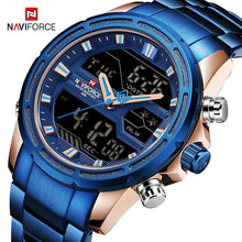 Load image into Gallery viewer, Mens Wrist Watch, Waterproof Analog Digital Watches Multifunction Stainless Steel Business Watches For Man Perfect Gift