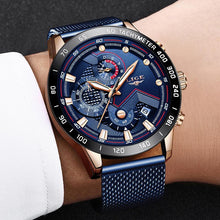 Load image into Gallery viewer, Men's Sports Waterproof Watch With Stainless Steel Bracelet Unique Design Perfect Gift For Your Man