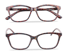 Load image into Gallery viewer, Womens Pocket Printed Reading Glasses With Matching Pouch Spring Hinge Presbyopic Reading Glasses For Women Anti Eyestrain Computer Reading TV Glasses Stylish Frame+1.0 To 4.0