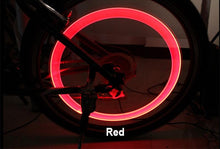Load image into Gallery viewer, Bike Light Road Bike LED Tire Valve Caps Wheel Spokes Flash Tyre Wheel Valve Stem Cap Light For Car Bike Bicycle Motorcycle Automatic Wheel Spoke Light Tire Lights Lamp Bulb Car Accessories For Riding At Night
