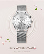 Load image into Gallery viewer, New Fashion Gold Women Watches Luxury Quartz Sport Waterproof Wrist Watch Round Style