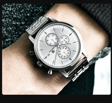 Load image into Gallery viewer, 2021 New Business Men Watch Full Steel Quartz Luxury Casual Waterproof Leather Sports Male Wristwatch