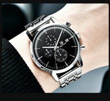 Load image into Gallery viewer, 2021 New Business Men Watch Full Steel Quartz Luxury Casual Waterproof Leather Sports Male Wristwatch