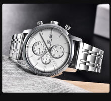 Load image into Gallery viewer, 2021 New Business Men Watch Full Steel Quartz Luxury Casual Waterproof Leather Sports Male Wristwatch