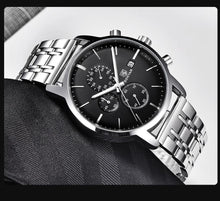 Load image into Gallery viewer, 2021 New Business Men Watch Full Steel Quartz Luxury Casual Waterproof Leather Sports Male Wristwatch