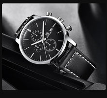 Load image into Gallery viewer, 2021 New Business Men Watch Full Steel Quartz Luxury Casual Waterproof Leather Sports Male Wristwatch
