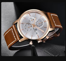 Load image into Gallery viewer, 2021 New Business Men Watch Full Steel Quartz Luxury Casual Waterproof Leather Sports Male Wristwatch