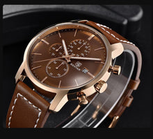 Load image into Gallery viewer, 2021 New Business Men Watch Full Steel Quartz Luxury Casual Waterproof Leather Sports Male Wristwatch