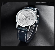 Load image into Gallery viewer, 2021 New Business Men Watch Full Steel Quartz Luxury Casual Waterproof Leather Sports Male Wristwatch