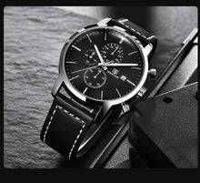 Load image into Gallery viewer, 2021 New Business Men Watch Full Steel Quartz Luxury Casual Waterproof Leather Sports Male Wristwatch