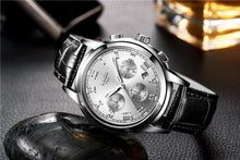 Load image into Gallery viewer, Men's Elegant Watch With Chronometers And Leather Belts Business Style Perfect Gift Excellent Look