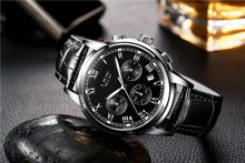 Load image into Gallery viewer, Men's Elegant Watch With Chronometers And Leather Belts Business Style Perfect Gift Excellent Look