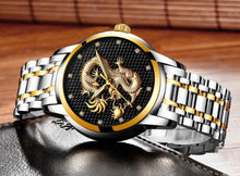 Load image into Gallery viewer, Men's Waterproof Watch With 3D Dragon Design Excellent Look Perfect Gift For Your Man