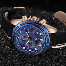 Load image into Gallery viewer, Waterproof Men's Sports Watch With Leather Transparent Belts, Chronometers Day View Perfect Gift