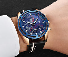 Load image into Gallery viewer, Waterproof Men's Sports Watch With Leather Transparent Belts, Chronometers Day View Perfect Gift