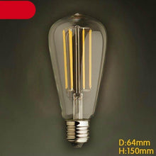 Load image into Gallery viewer, New LED Retro Lamp Edison bulb Vintage Light Edison Dimmable Amber Glass Antique Filament Squirrel Cage Filament Edison Light Bulb For Table Lamp Restaurant Home