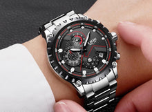 Load image into Gallery viewer, Men's Watch With Chronometers Day Display And Fluorescent Hands Unique Design Excellent Gift