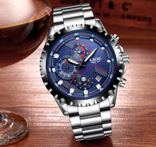 Load image into Gallery viewer, Men's Watch With Chronometers Day Display And Fluorescent Hands Unique Design Excellent Gift