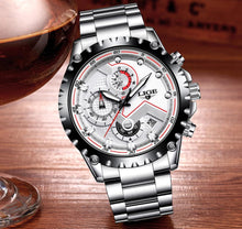 Load image into Gallery viewer, Men's Watch With Chronometers Day Display And Fluorescent Hands Unique Design Excellent Gift