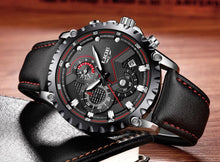 Load image into Gallery viewer, Men's Watch With Chronometers Day Display And Fluorescent Hands Unique Design Excellent Gift