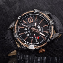 Load image into Gallery viewer, Men's Waterproof Leaghter Watch With Day, Date and Fluorescent Hands Perfect Gift For Your Man