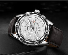 Load image into Gallery viewer, Men's Waterproof Leaghter Watch With Day, Date and Fluorescent Hands Perfect Gift For Your Man