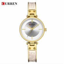 Load image into Gallery viewer, Womens Elegant Stainless Steel Watch With Ceramic Bracelet In Shimmering Marble Colors