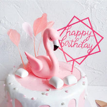 Load image into Gallery viewer, Happy Birthday Cake Topper Gold Cake Topper Acrylic Cake Topper Happy Birthday Cake Topper Cake Decoration Acrylic Letter Cake Toppers Party Supplies Happy Birthday Black Cake Decorations
