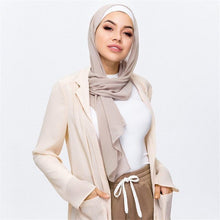Load image into Gallery viewer, Long Lightweight Soft Solid Color Chiffon Scarfs Muslim Headscarf Hijab Scarf Shawls Wraps Hijab For Women 70*180cm
