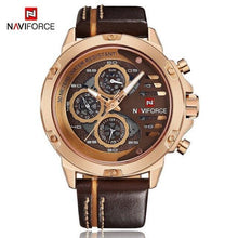 Load image into Gallery viewer, Men's Sports Waterproof Watch With Chronometers And Leather Belt Multifunction Wristwatch Unique Design Perfect Gift