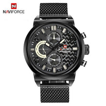 Load image into Gallery viewer, Men's Multifunction Analog Quartz Watches Waterproof Wrist Watch With Stainless Steel Mesh Band Excellent Design Perfect Gift