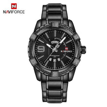 Load image into Gallery viewer, Men's Luxury Stainless steal Waterproof Watch With Day And Date Display Unique Design Perfect Gift In Modern Metal Men Wrist Watch Design
