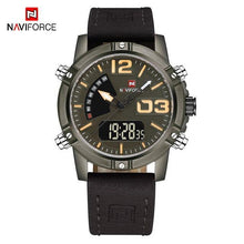 Load image into Gallery viewer, Men's Multifunction Digital Analog Waterproof Watch With Alarm And Automatic Time Zones Unique Design Excellent Gift