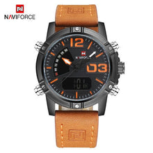Load image into Gallery viewer, Men's Multifunction Digital Analog Waterproof Watch With Alarm And Automatic Time Zones Unique Design Excellent Gift