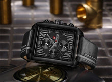 Load image into Gallery viewer, Men's Waterproof Watch With Leather Belt And Chronometers Retro Style Unique Shape Excellent Gift