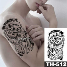 Load image into Gallery viewer, Realistic Temporary Lion Wolf Sticker Tattoo Waterproof Elegant Body Arm Warrior Tattoo For Mens