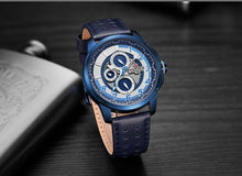 Load image into Gallery viewer, Sport Watches For Man Waterproof Watch Analog Quartz Leather Band Date Calendar Unique Wristwatch Perfect Gift
