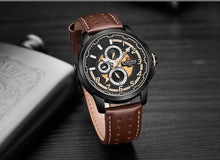 Load image into Gallery viewer, Sport Watches For Man Waterproof Watch Analog Quartz Leather Band Date Calendar Unique Wristwatch Perfect Gift