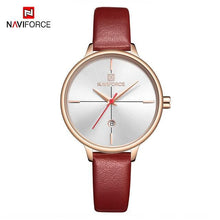Load image into Gallery viewer, Women's Luxury Watch With Leather Belts Shiny Steel Case Scratch Resistant Glass Unique Design Perfect Gift