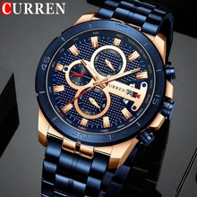Load image into Gallery viewer, Men's Waterproof Watch With Chronometers Day View And Fluorescent Hands Unique Luxury Design Perfect Gift