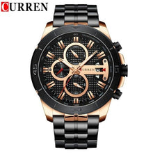 Load image into Gallery viewer, Men's Waterproof Watch With Chronometers Day View And Fluorescent Hands Unique Luxury Design Perfect Gift