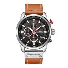 Load image into Gallery viewer, Men's Waterproof Elegant Sport Watch With Chronometers Day View, Leather Belts And Hardlex Scratch Resistant Glass Perfect Gift For Him
