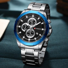 Load image into Gallery viewer, Men's Water Resistant Watch With Chronometers Day View Unique Design Perfect Gift