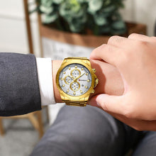 Load image into Gallery viewer, Men's Water Resistant Watch With Chronometers Day View Unique Design Perfect Gift